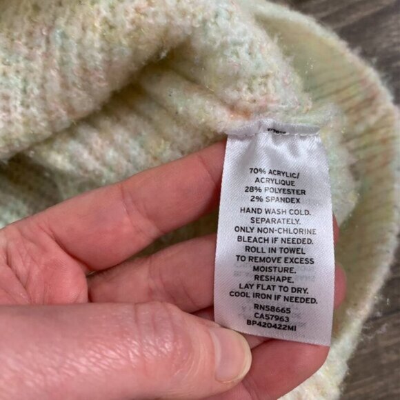 Nordstrom BP Women's Sweater Space Dye Rainbow Multicolor Long Sleeve Size Small - Picture 7 of 8